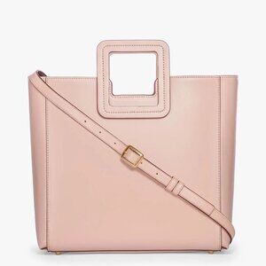 STAUD SHIRLEY LEATHER BAG BLUSH